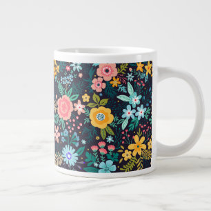 Grande Tasse Motif floral coloré