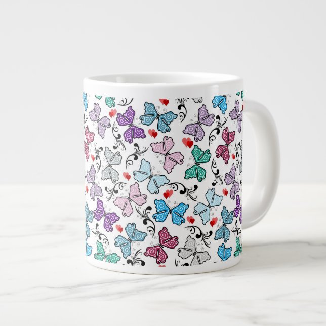 Grande Tasse Motif floral de Valentine (Devant droit)