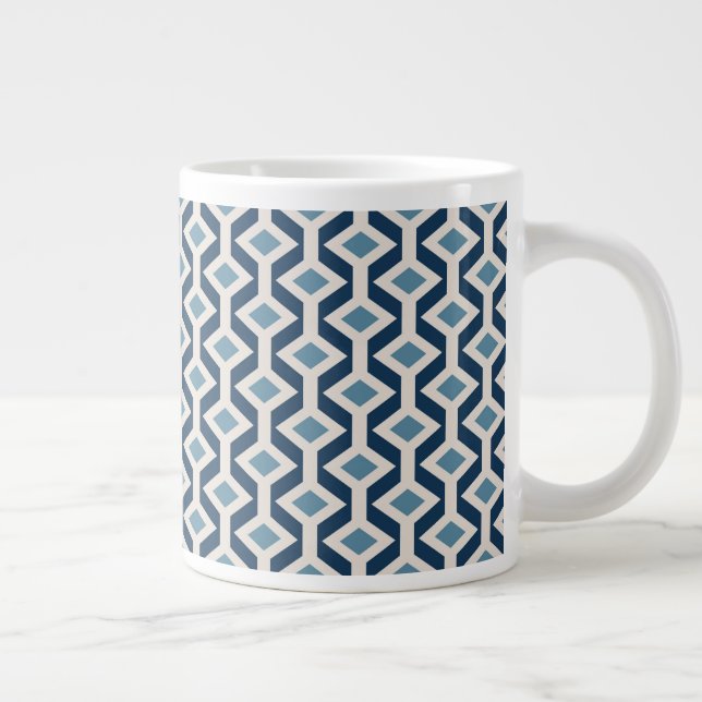 Grande Tasse Motif géométrique inspiré par l'ère atomique (Droite)