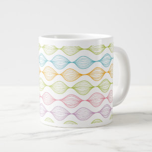 Grande Tasse motif horizontal coloré