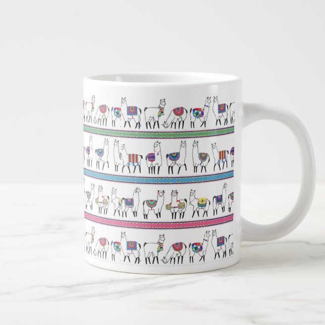 Grande Tasse Motif Llama Stripe (Droite)