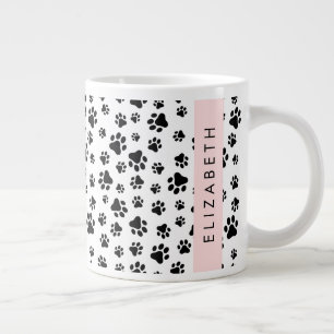 Grande Tasse Motif mâle, Patrouilles de chien, Noir et Blanc, V