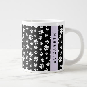 Grande Tasse Motif mâle, Patrouilles de chien, Noir et Blanc, V