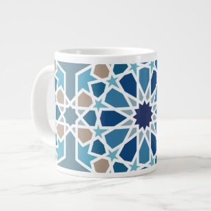 Grande Tasse Motif marocain en carreaux
