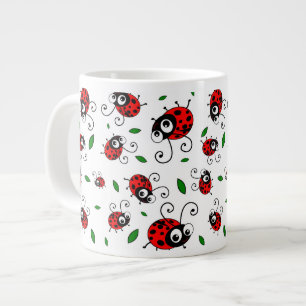 Grande Tasse Motif mignon de coccinelle