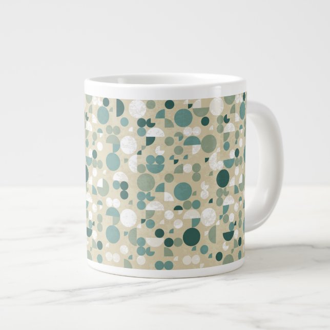 Grande Tasse motif rétro Abstrait (Devant droit)