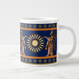Grande Tasse Motif rétro assyrien