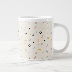 Grande Tasse Motif Retro Squiggle