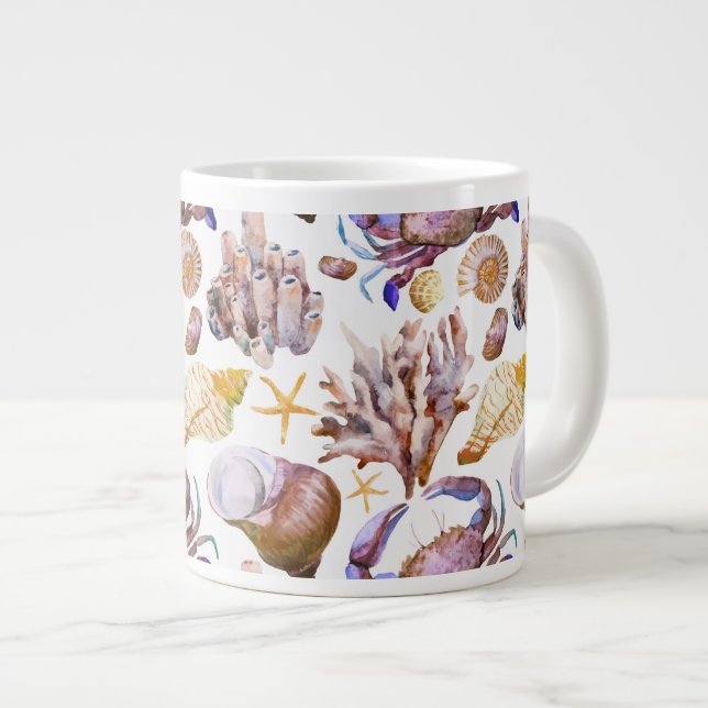 Grande Tasse Motif Sea Life 4 (Devant droit)