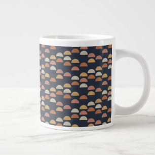 Grande Tasse Motif semi-circulaire géométrique
