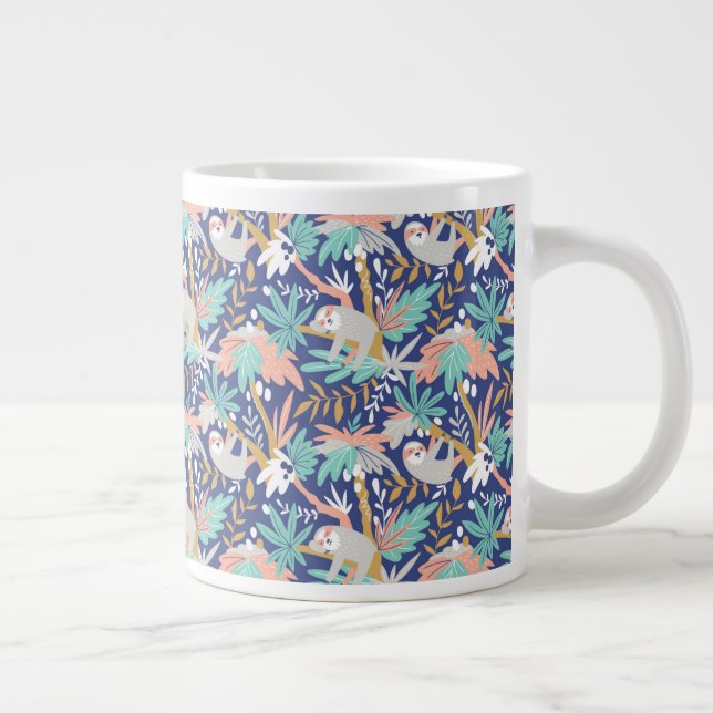 Grande Tasse Motif Tropical Blue Sloth (Droite)