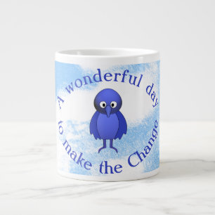 Grande Tasse Motivation des oiseaux bleus