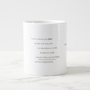 Grande Tasse Musique de café de poésie