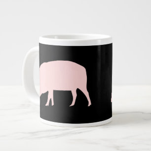 Grande Tasse Musique de porc rose