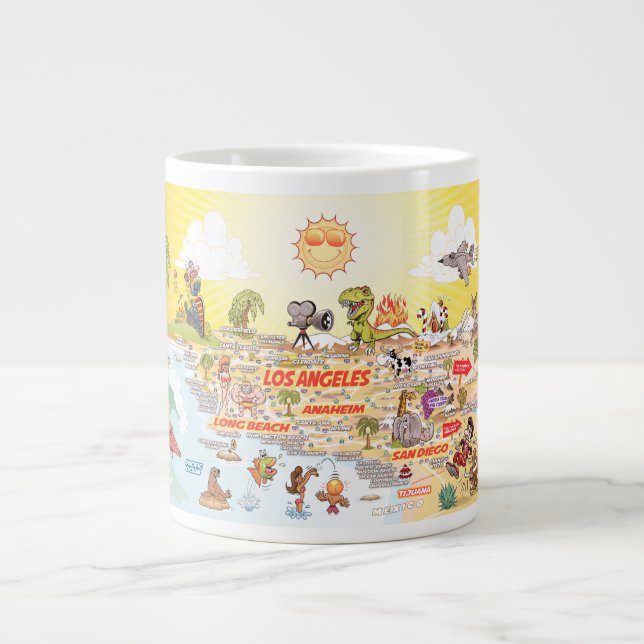 Grande Tasse Musique Jumbo de Californie du Sud (Devant)