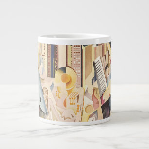 Grande Tasse Musique vintage, jazz Art déco, Rhapsody in Blue