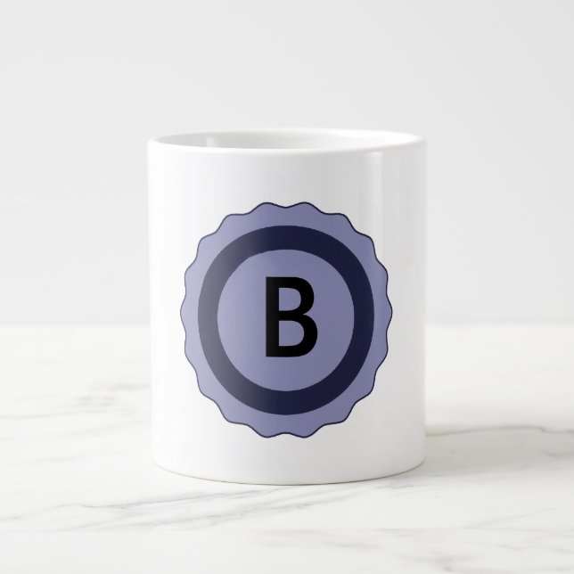 Grande Tasse Musiques cadeaux Monogrammes (Devant)
