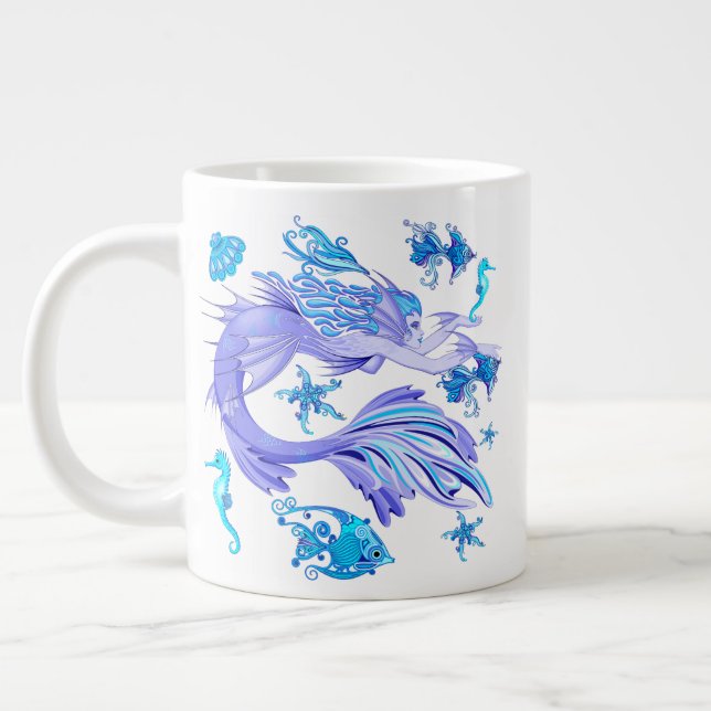 Grande Tasse Mystic Fairy Purple Créature Carreaux en céramique (Gauche)
