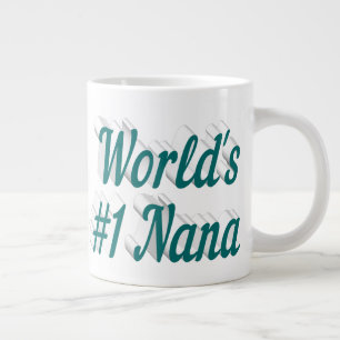 Grande Tasse Nana vert demi-texte Fête des mères