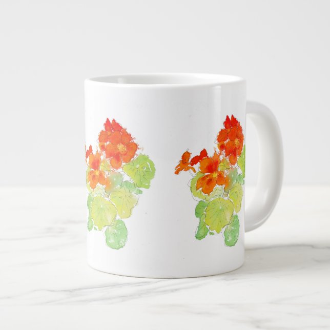 Grande Tasse Nasturtiums d'araignée et d'orange (Devant droit)