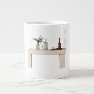 Grande Tasse Natural Limestone Console Table Honed Earthy Stone