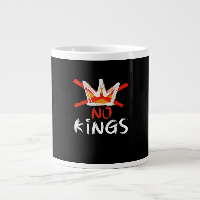 Grande Tasse No King Funny Quote Retro Creative Style (Devant)