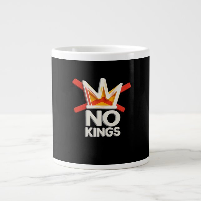 Grande Tasse No Kings Anti Minimal Clean Design (Devant)