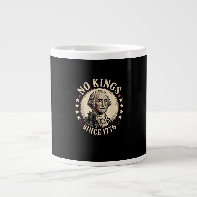 Grande Tasse No Kings In America 1776 Freedom Retro Classic (Devant)