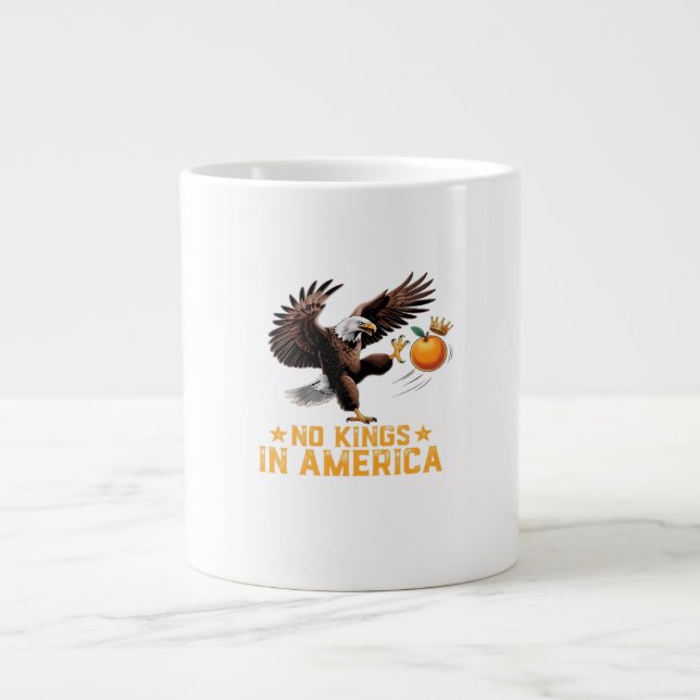 Grande Tasse No Kings In America We The People Political Retro  (Devant)