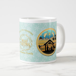 Grande Tasse Noël Nativité et Amour Vous Grand-mère