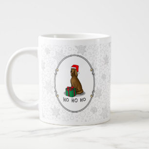 Grande Tasse Noël Santa Hat Irlandais Setter Chien (rouge 1) mi