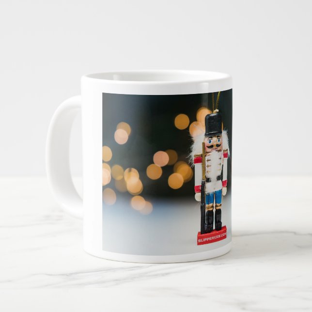Grande Tasse Noël SlipperyJoe nutcracker figurine ornement (Devant gauche)