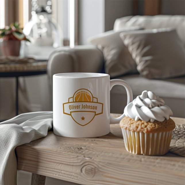Grande Tasse Nom du basket-ball Papa Cadeau (Créateur téléchargé)