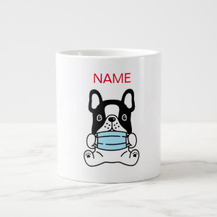 GRANDE TASSE NOM PERSONNALISÉ BABY BULLDOG AVEC MASK SPÉCIALISÉ