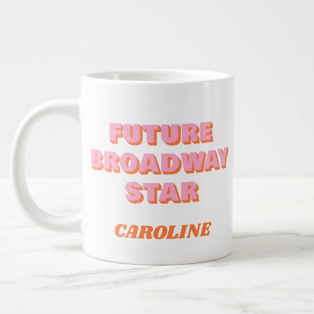 Grande Tasse Nom personnalisé du devis d'acteur de Broadway Ins (Gauche)