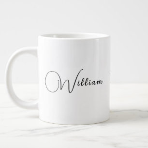 Grande Tasse Nom personnalisé et cadeau initial Novelty Large
