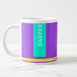 Grande Tasse Nom personnalisé tendance violet