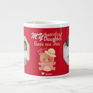 Grande Tasse Noms personnalisés de Maman et de la fille la plus