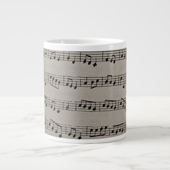 Grande Tasse Notation musicale notes de musique symphonique cla (Devant)