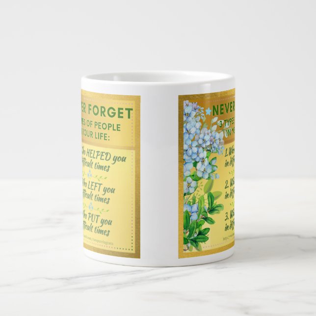 Grande Tasse N'oubliez jamais l'inspiration (Devant)