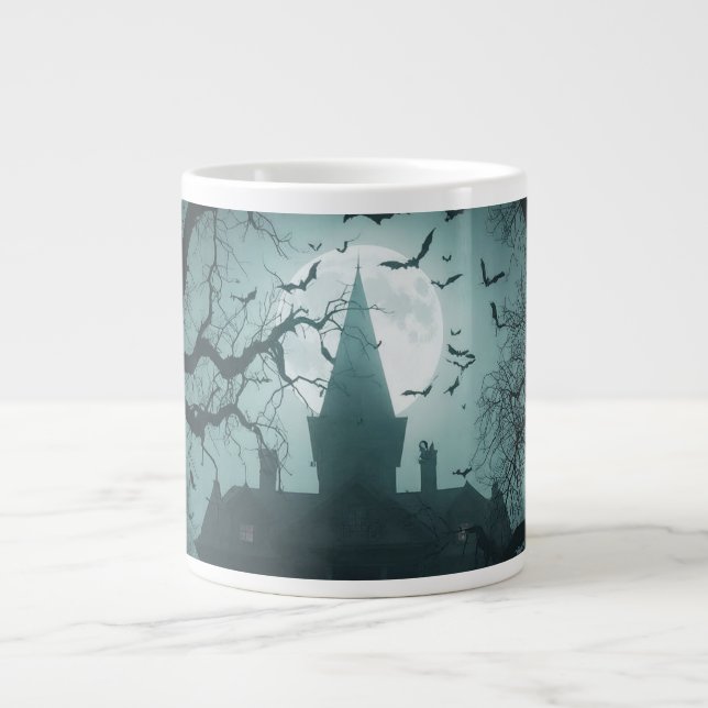 Grande Tasse Nuit éffrayante avec Jack-o'Lanterns (Devant)