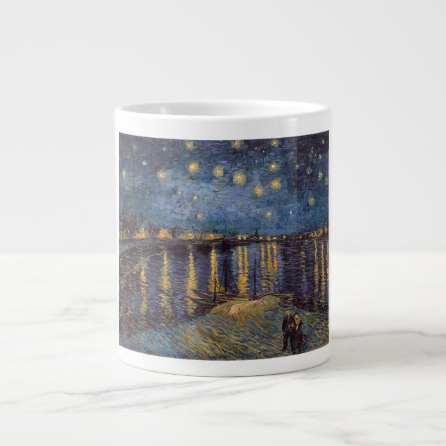 Grande Tasse Nuit étoilée sur le Rhône par Vincent Van Gogh (Devant)