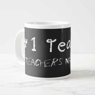 Grande Tasse Numéro 1 Professeur Personnaliser Avec Les Enseign