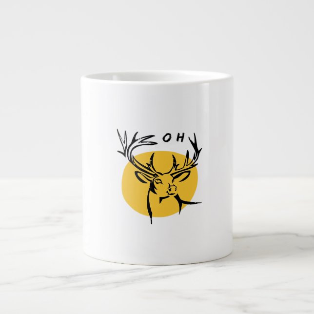 Grande Tasse O Dear O Dear Yellow Artistic Style  (Devant)