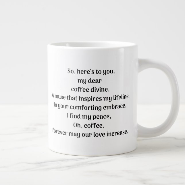 Grande Tasse Oh café, (Droite)