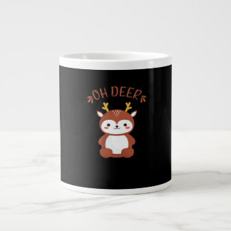 Grande Tasse Oh Cerf Kawaii Cerf Style Artistique Ludique