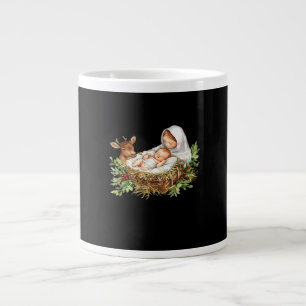 Grande Tasse Oh cerf Marie Crèche de Noël Jésus