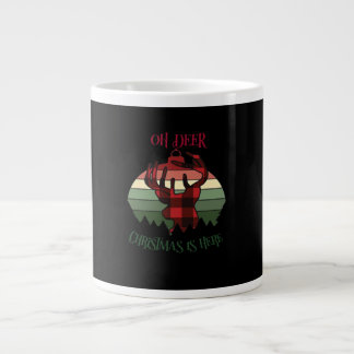 Grande Tasse Oh Deer Christmas Is Here Joyful Aesthetic 