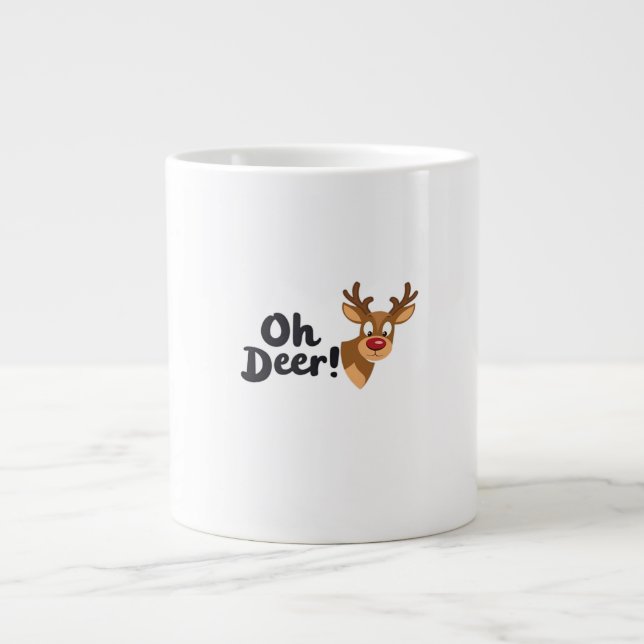 Grande Tasse Oh Deer Clean Minimal Seeing  (Devant)