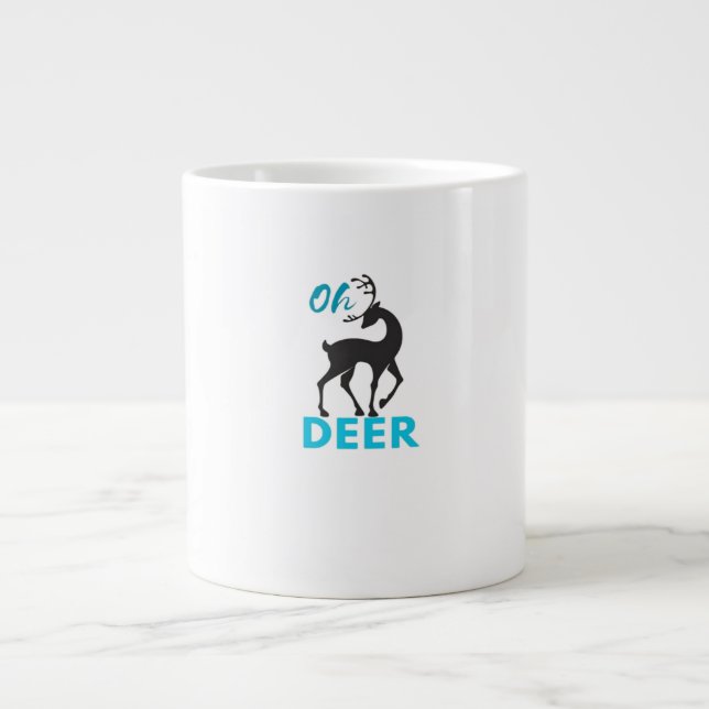 Grande Tasse Oh Deer Minimal Design  (Devant)